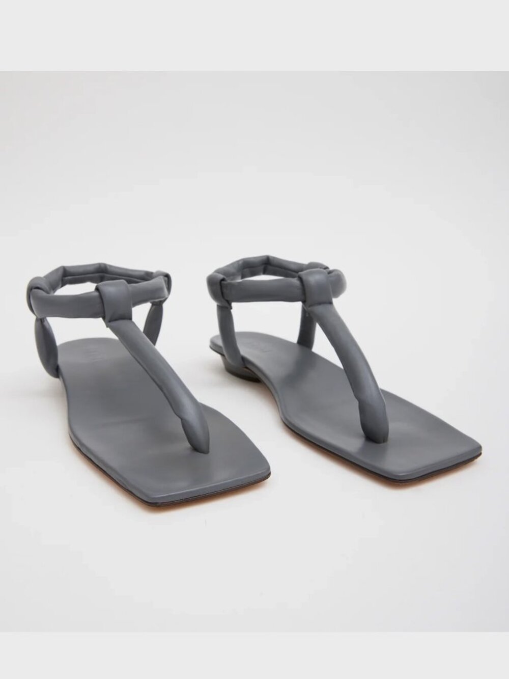 Tibi "Aston" Sandals in Grey, size 38